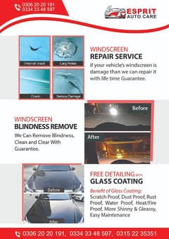 Windscreen Blindness Remove - Repair - Windscreen Glass Replacement