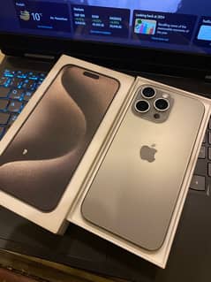 I phone 15 pro max 256 gb natural titanium 100 health