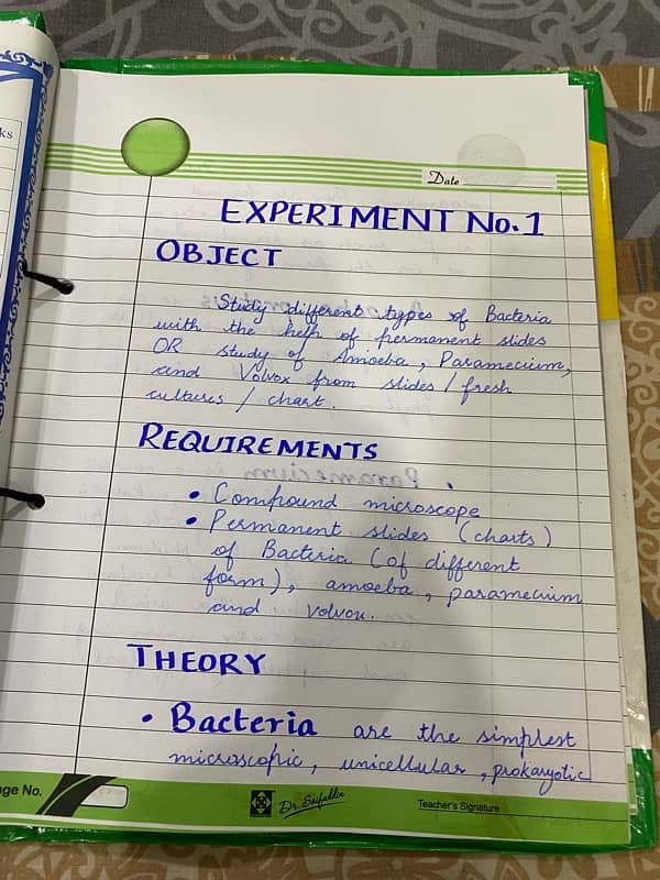 9th biology practical notebook solved 2