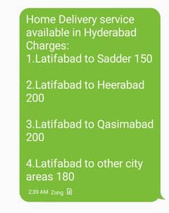 Delivery Service available For Hyderabad