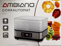 Ambiano Food Dehydrator 5 Tray 350W Stainless Steel base