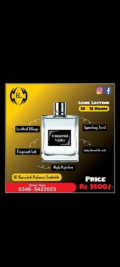 R , FRGRANCE is High projection perfume