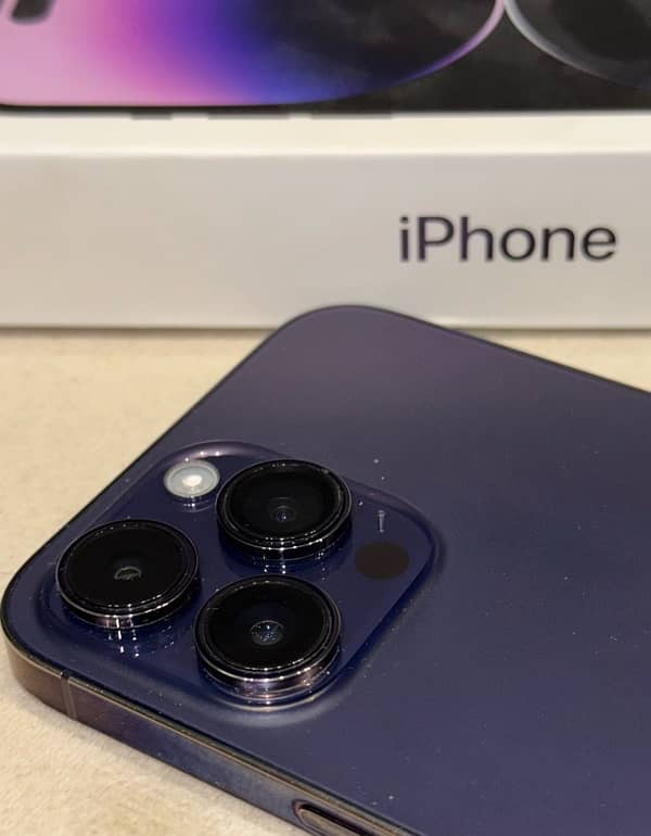 Iphone 14 Pro Max PTA approved 256Gb Deep Purple 1