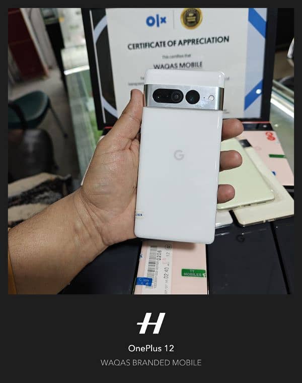 Google pixel 7pro 12GB 128GB approved brand new condition water pack 2