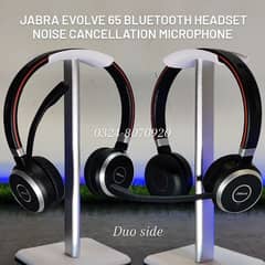 Jabra Evolve 65 Bluetooth Headset ANC Noise Cancelling Meetings Calls