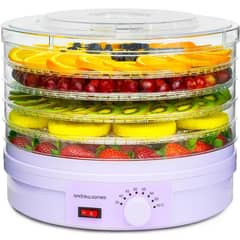 Andrew James 5 Tray Food Dehydrator with Adjustable Temperature Ctrl