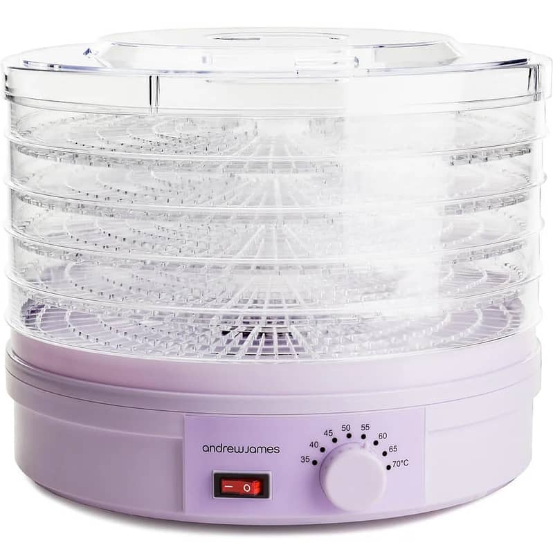 Andrew James Food Dehydrator 250W 5 Trays Adjustable Temperature Ctrl 1