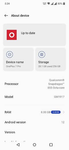 OnePlus 7 pro 8gb/256gb