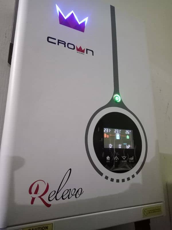 Crown Relevo 6.2kw Hybrid Inverter  Manga mandi lahore 1