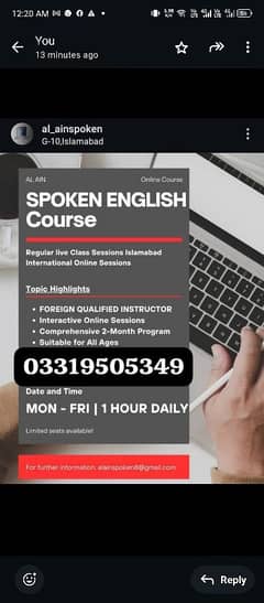 Spoken English Course/ Foreign Qualified Female Instructor