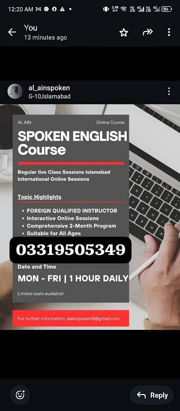 Spoken English Course/ Foreign Qualified Female Instructor 0