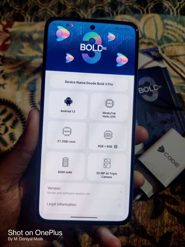 Dcode Bold 3 pro 8/128 complete box 2