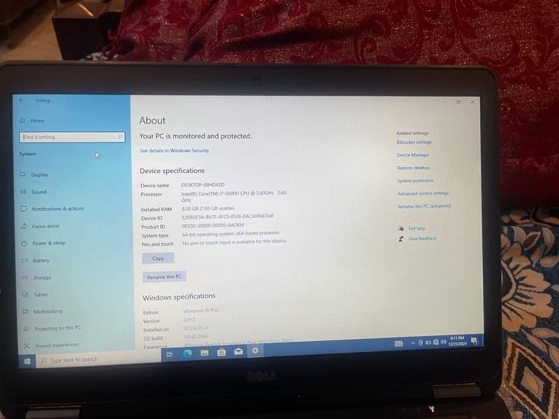 Dell  latitude E7450 Core i7 , 5th generation 17