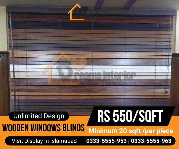 Window blinds curtains rollers vertical wooden blinds 9