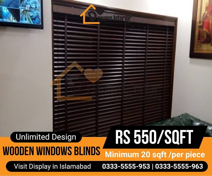 Window blinds curtains rollers vertical wooden blinds 11