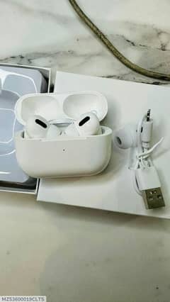 white Airpods