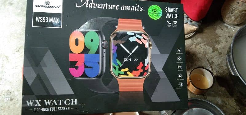 NEW smart watch with 8 bands, charger, box 0