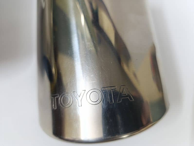 Toyota genuine chrome exhaust tips cover 3