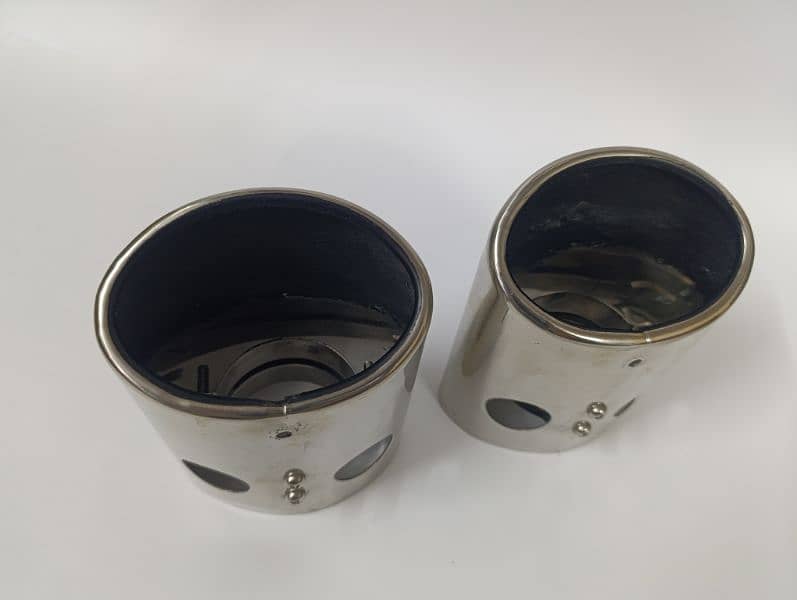 Toyota genuine chrome exhaust tips cover 4