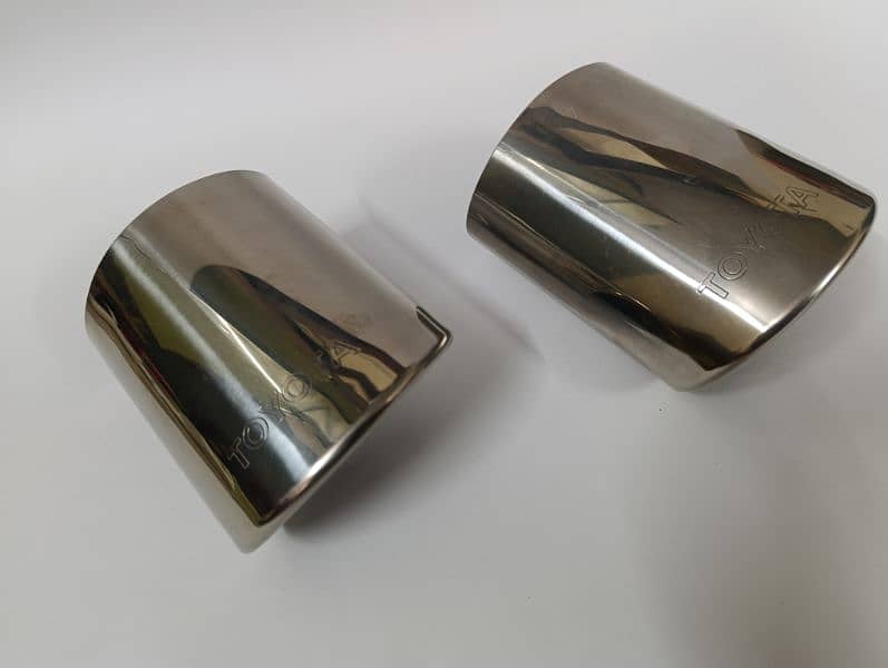 Toyota genuine chrome exhaust tips cover 5