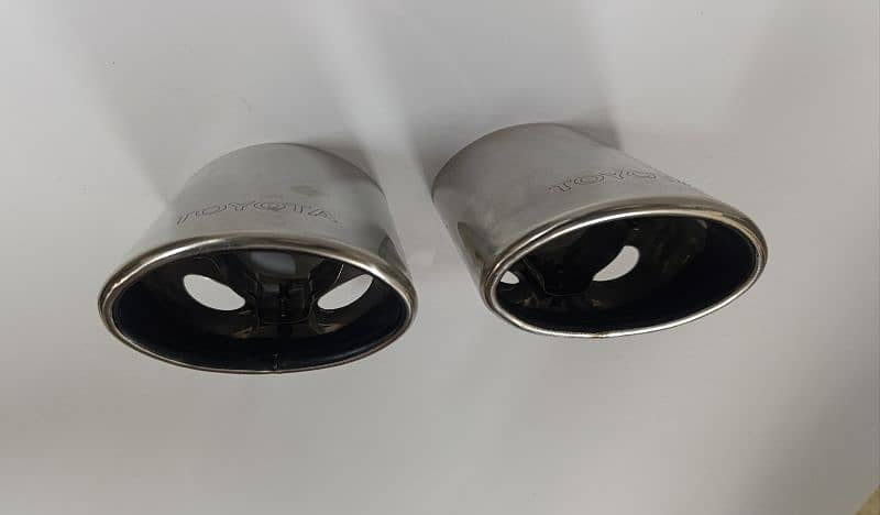 Toyota genuine chrome exhaust tips cover 6