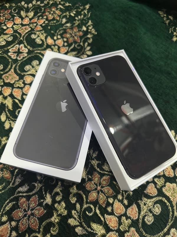 iphone 11  64 gb jv Non pta open Box 1 year apple Warranty 1