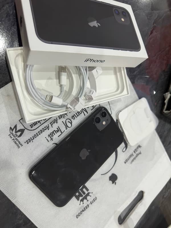 iphone 11  64 gb jv Non pta open Box 1 year apple Warranty 2