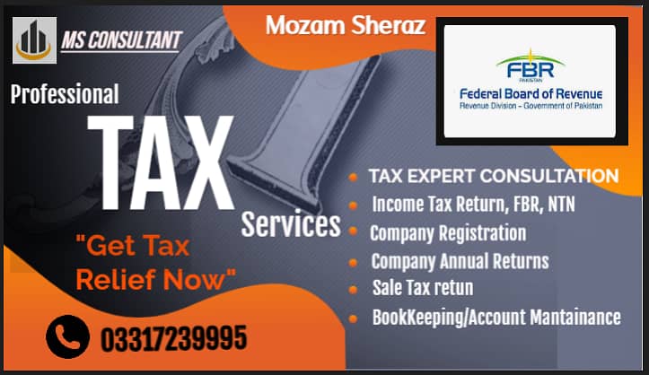 Company Registration - SECP - Tax Filer - FBR - Tax Return | Sales Tax 0