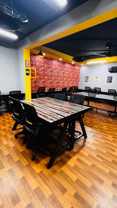 Furnished Office for rent in Model town for Silent office (Call center + Software house + Marketing office and other setup as you want) 4