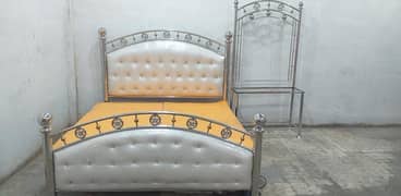 Iron bed - Iron Bed Dressing Side Table - Double bed - Bed Furniture