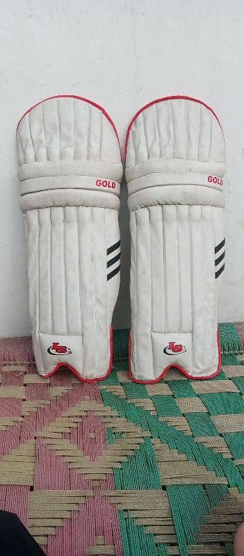 Is Gold Cricket  pads 1 hand use , 10/10 condition With Garanty 0