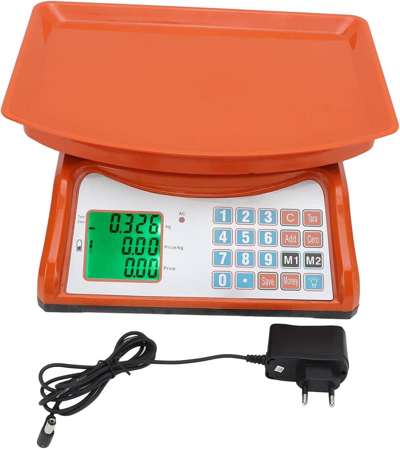 Rechargable Weight machine digital scale Dual LCD 0