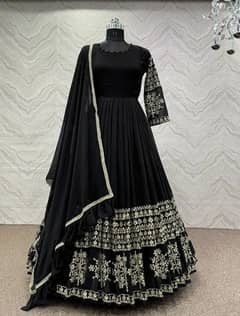 Women Black wedding dress