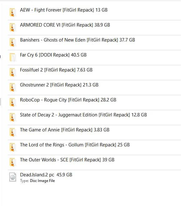 PC GAMES SETUPS VERY CHEAP RS. 5 PER GB 0