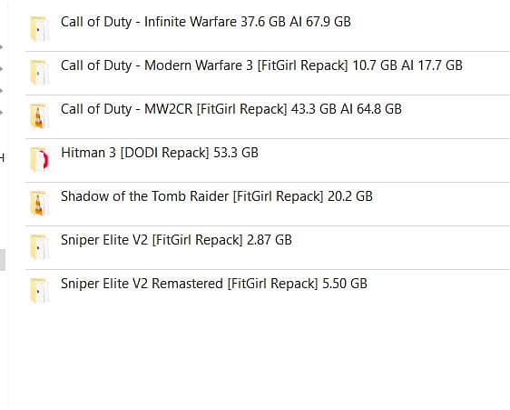 PC GAMES SETUPS VERY CHEAP RS. 5 PER GB 13