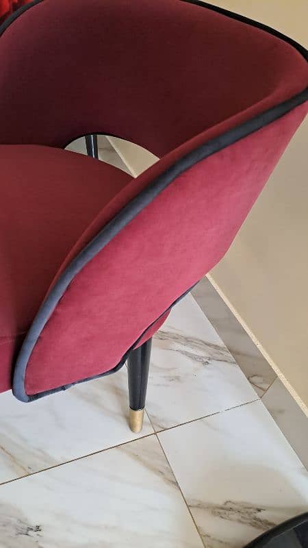 solid wood velvet chair single 2