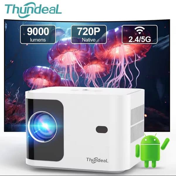 HD Projector TD91 Full HD 108OP 4K Video 5G WIFI Android 3D Projector 0