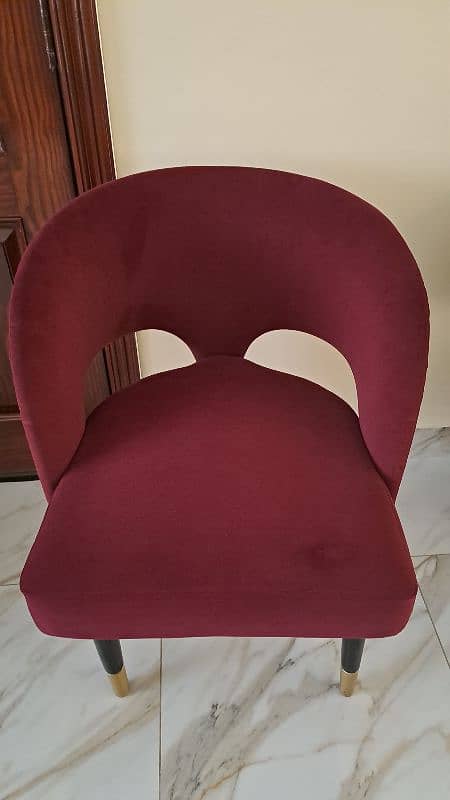 solid wood velvet chair single 0