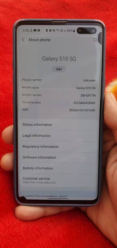 Samsung S10 5G 8GB Ram 256 Rom 1