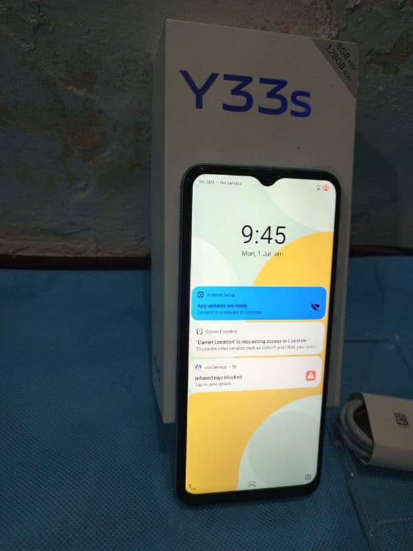 vivo y33s full box no open 8+4 128gb exchange any mobile 6