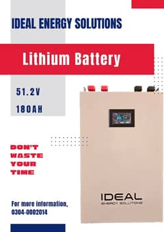 Lithium Battery 48v 180Ah With 5 Years Warranty