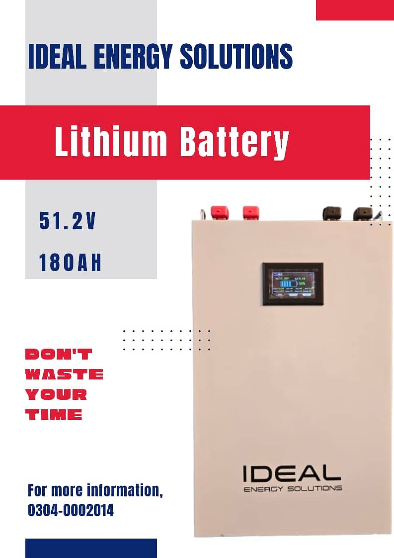 Lithium Battery 48v 180Ah With 5 Years Warranty 0