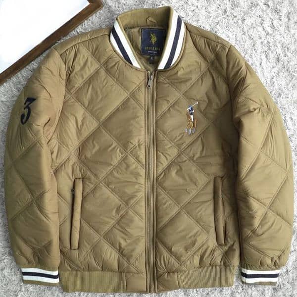 Polo Rib Collar Imported Puffer Jacket 0