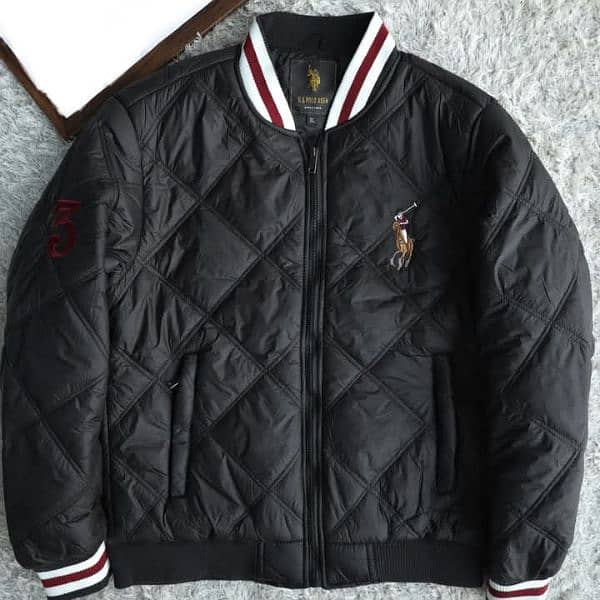 Polo Rib Collar Imported Puffer Jacket 3