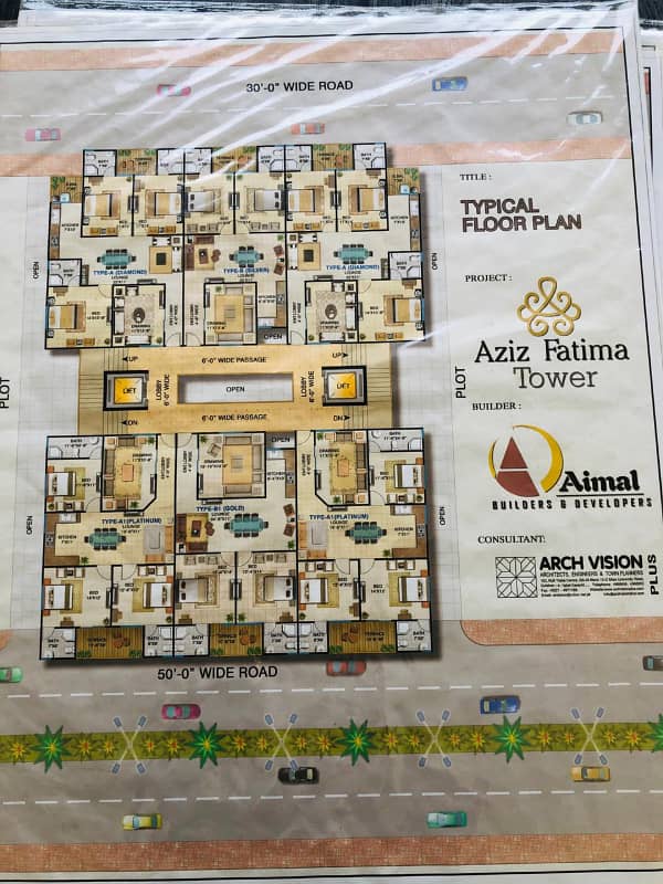 ULTRA LUXURIOUS APARTMENT AZIZ FATIMA TOWER AT NORTH NAZIMABAD BLOCK A 1