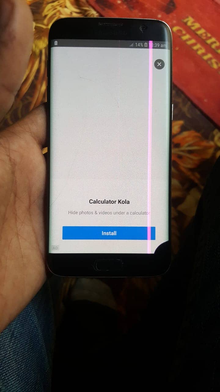 Samsung Mobile S7 Edge Back Damage Screen Line Dot 8