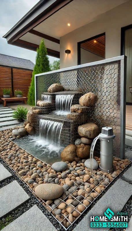 indoor Waterfall & Fountain - Swimming Pool - Stream (0333-5556007) 5