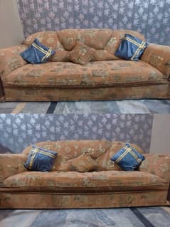 (2) 3 SEATER SOFAS INCLUDING 2 CUSHIONS IN GOOD CONDITION FOR SAME