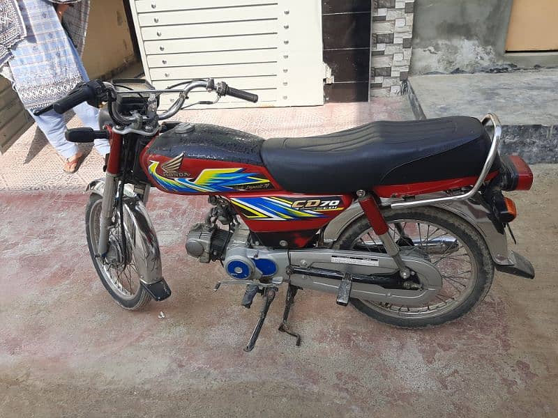 Honda cd70  2021 model all original koi Kam ni bike main all Punjab no 3