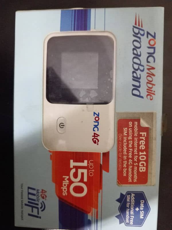 Zong 4g Broadband device with LCD screen 0